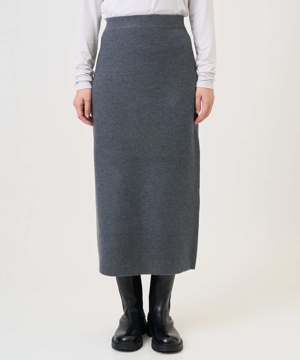 PZHAD33230 GEORGES RECH(ジョルジュ・レッシュ)  [セットアップ対応]ニットタイトスカート ライトグレー