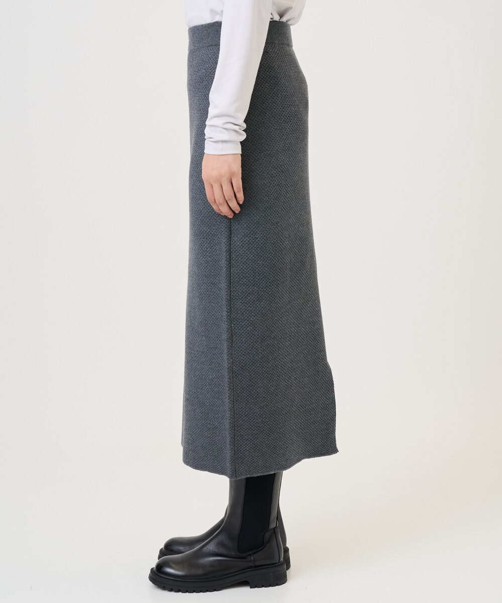 PZHAD33230 GEORGES RECH(ジョルジュ・レッシュ)  [セットアップ対応]ニットタイトスカート ライトグレー