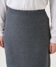 PZHAD33230 GEORGES RECH(ジョルジュ・レッシュ)  [セットアップ対応]ニットタイトスカート ライトグレー