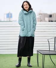 PZHAD40330 GEORGES RECH(ジョルジュ・レッシュ) フェイクレザーランダムタックスカート ブラック