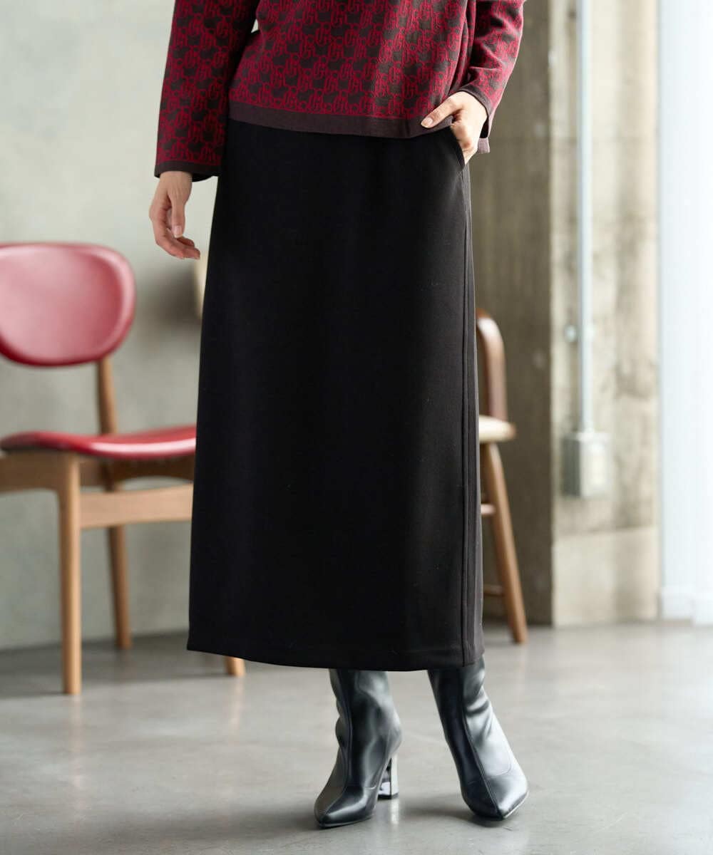 PZHAG11240 GEORGES RECH  [セットアップ対応]ストレッチダンボールナロースカート