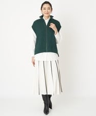 PZHAW27330 GEORGES RECH(ジョルジュ・レッシュ) アコーディオンプリーツスカート カーキ