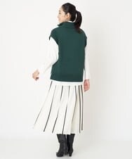 PZHAW27330 GEORGES RECH(ジョルジュ・レッシュ) アコーディオンプリーツスカート カーキ