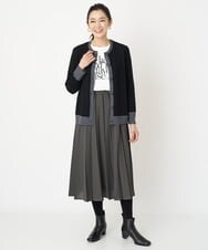 PZHAW27330 GEORGES RECH(ジョルジュ・レッシュ) アコーディオンプリーツスカート カーキ