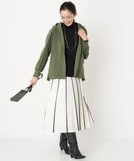 PZHAW27330 GEORGES RECH(ジョルジュ・レッシュ) アコーディオンプリーツスカート カーキ