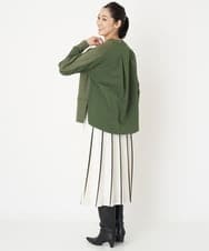 PZHAW27330 GEORGES RECH(ジョルジュ・レッシュ) アコーディオンプリーツスカート カーキ