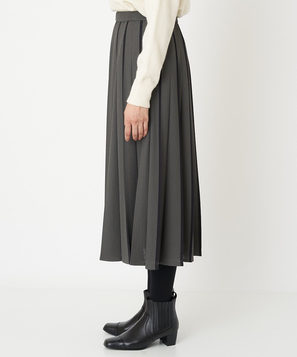 PZHAW27330 GEORGES RECH(ジョルジュ・レッシュ) アコーディオンプリーツスカート カーキ