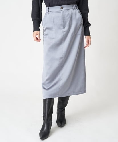 PZHAW45250 GEORGES RECH  [日本製]サテンナローベイカースカート