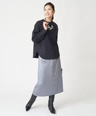PZHAW45250 GEORGES RECH(ジョルジュ・レッシュ)  [日本製]サテンナローベイカースカート ベージュ