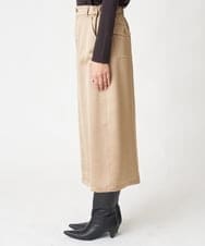 PZHAW45250 GEORGES RECH(ジョルジュ・レッシュ)  [日本製]サテンナローベイカースカート ベージュ