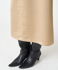 PZHAW45250 GEORGES RECH(ジョルジュ・レッシュ)  [日本製]サテンナローベイカースカート ベージュ