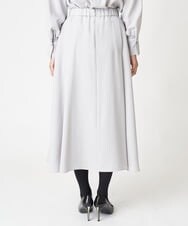 PZHAX37270 GEORGES RECH(ジョルジュ・レッシュ)  [日本製/セットアップ対応]ジョーゼットタックフレアスカート ライトグレー