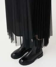 PZHCD65360 GEORGES RECH(ジョルジュ・レッシュ)  [日本製]アコーディオンシアープリーツスカート ブラック