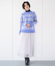 PZHCD65360 GEORGES RECH(ジョルジュ・レッシュ)  [日本製]アコーディオンシアープリーツスカート ブラック