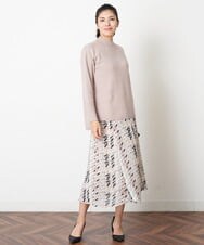 PZHCS05330 GEORGES RECH(ジョルジュ・レッシュ) 【セットアップ対応】千鳥格子柄スカート ベージュ