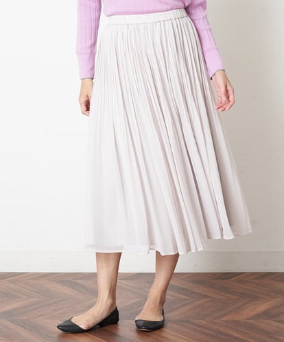 PZHCU13260 GEORGES RECH シフォンプリーツスカート