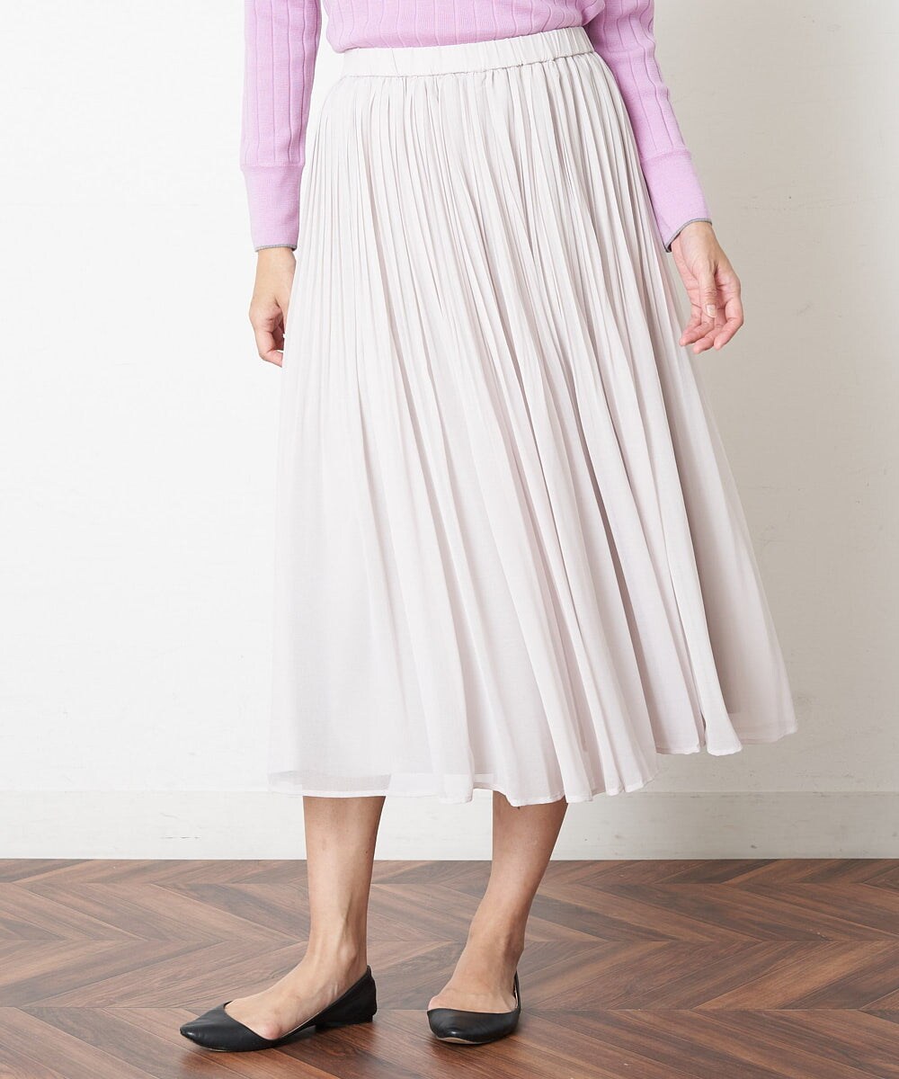 シフォンプリーツスカート