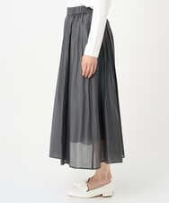 PZHEE06330 GEORGES RECH(ジョルジュ・レッシュ) シアーギャザーフレアスカート ダークグレー