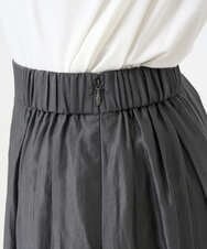 PZHEE06330 GEORGES RECH(ジョルジュ・レッシュ) シアーギャザーフレアスカート ダークグレー