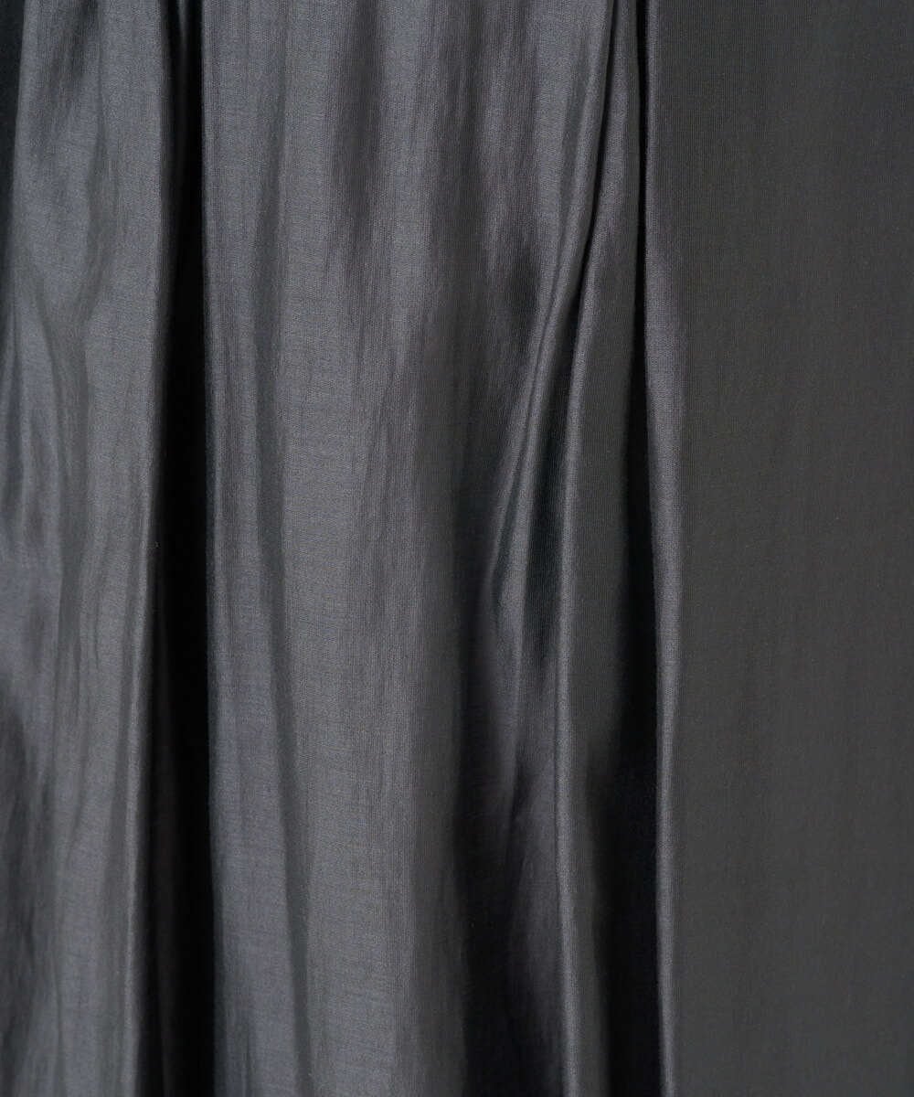 PZHEE06330 GEORGES RECH(ジョルジュ・レッシュ) シアーギャザーフレアスカート ダークグレー