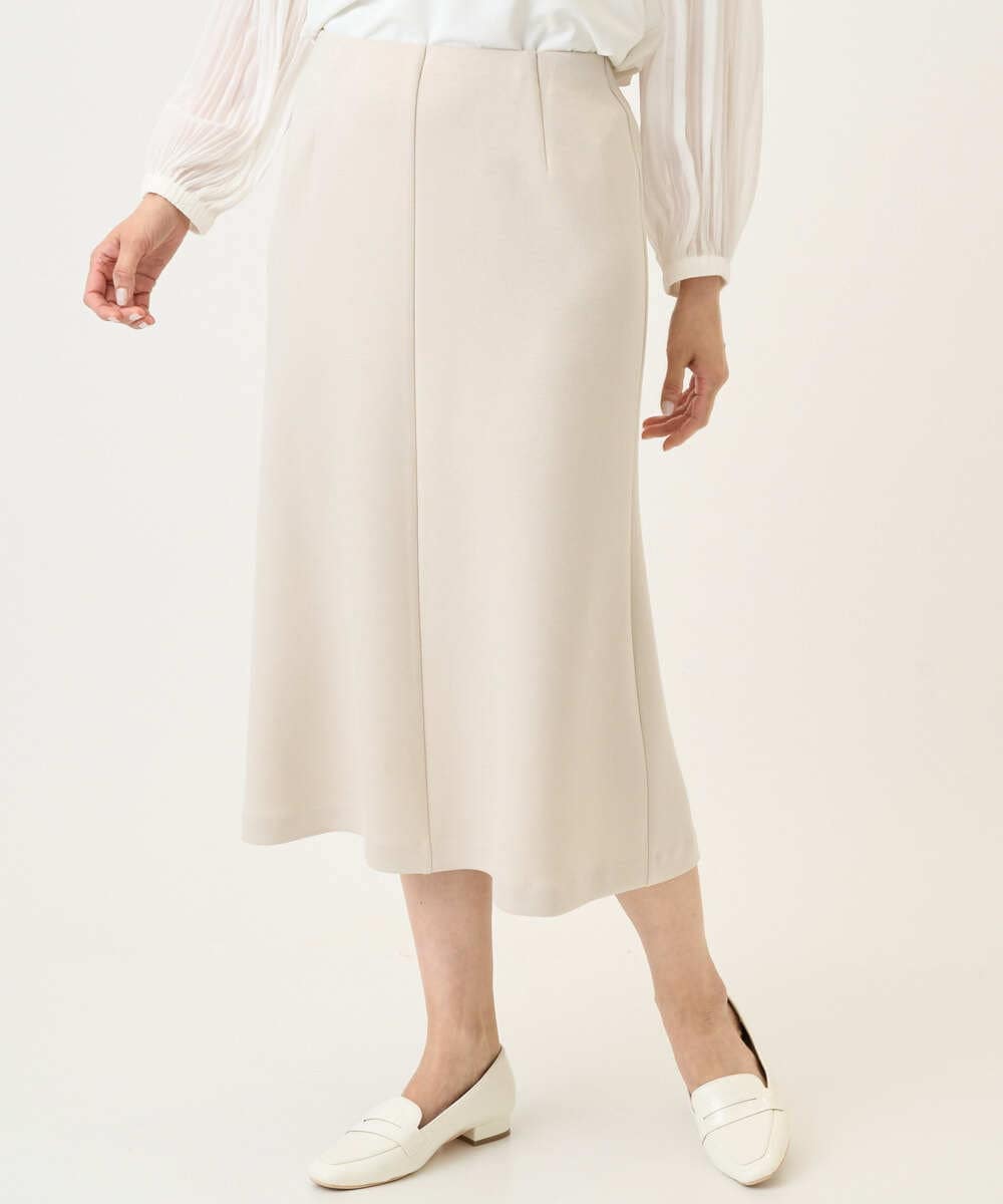 PZHEE20230 GEORGES RECH(ジョルジュ・レッシュ)  [セットアップ対応]ダンボールジャージーフレアスカート ダークグレー