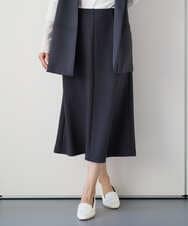 PZHEE20230 GEORGES RECH(ジョルジュ・レッシュ)  [セットアップ対応]ダンボールジャージーフレアスカート ダークグレー