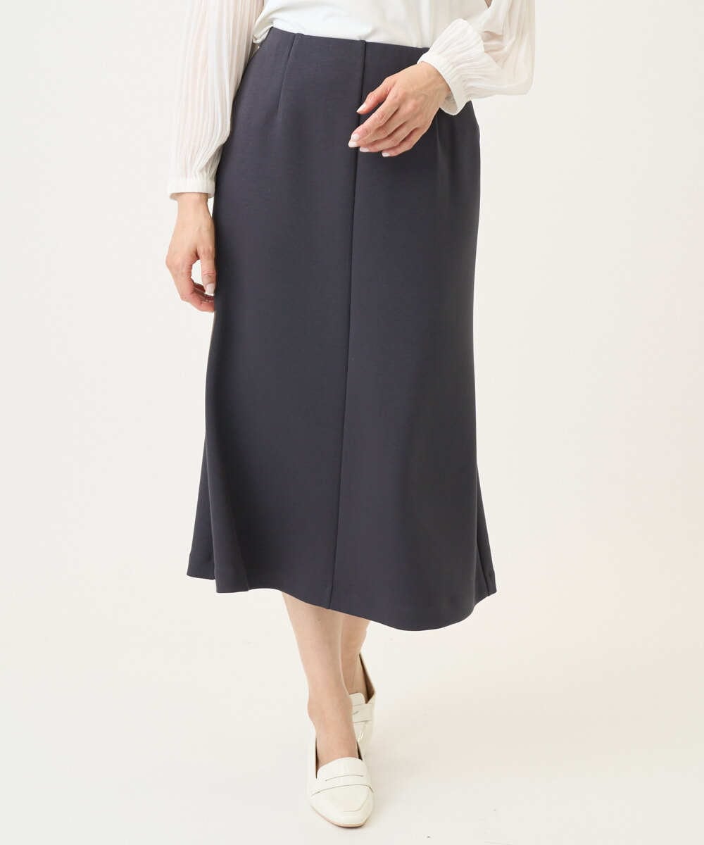 PZHEE20230 GEORGES RECH(ジョルジュ・レッシュ)  [セットアップ対応]ダンボールジャージーフレアスカート ダークグレー