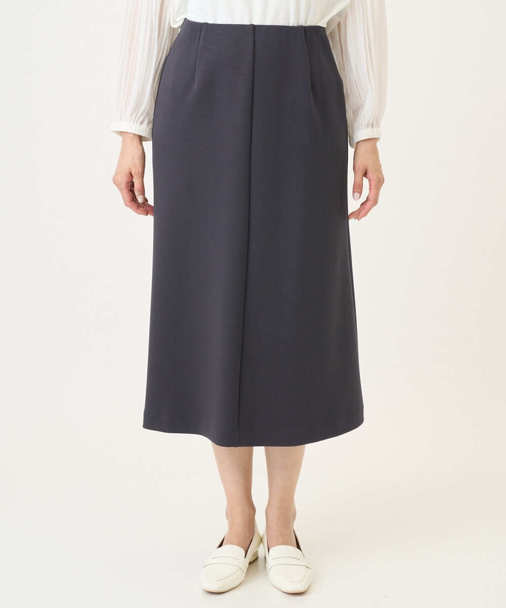 PZHEE20230 GEORGES RECH(ジョルジュ・レッシュ)  [セットアップ対応]ダンボールジャージーフレアスカート ダークグレー