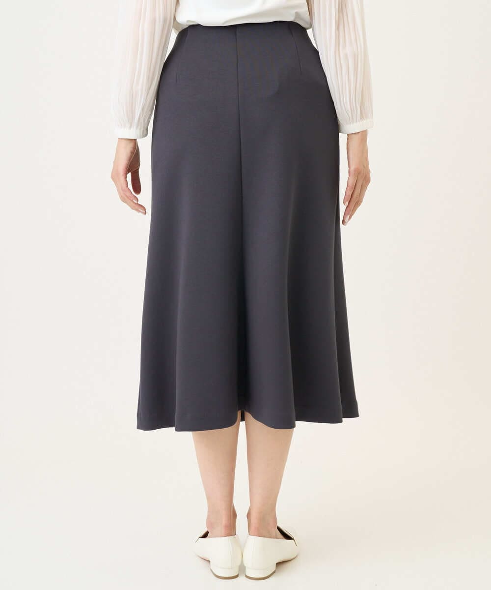 PZHEE20230 GEORGES RECH(ジョルジュ・レッシュ)  [セットアップ対応]ダンボールジャージーフレアスカート ダークグレー