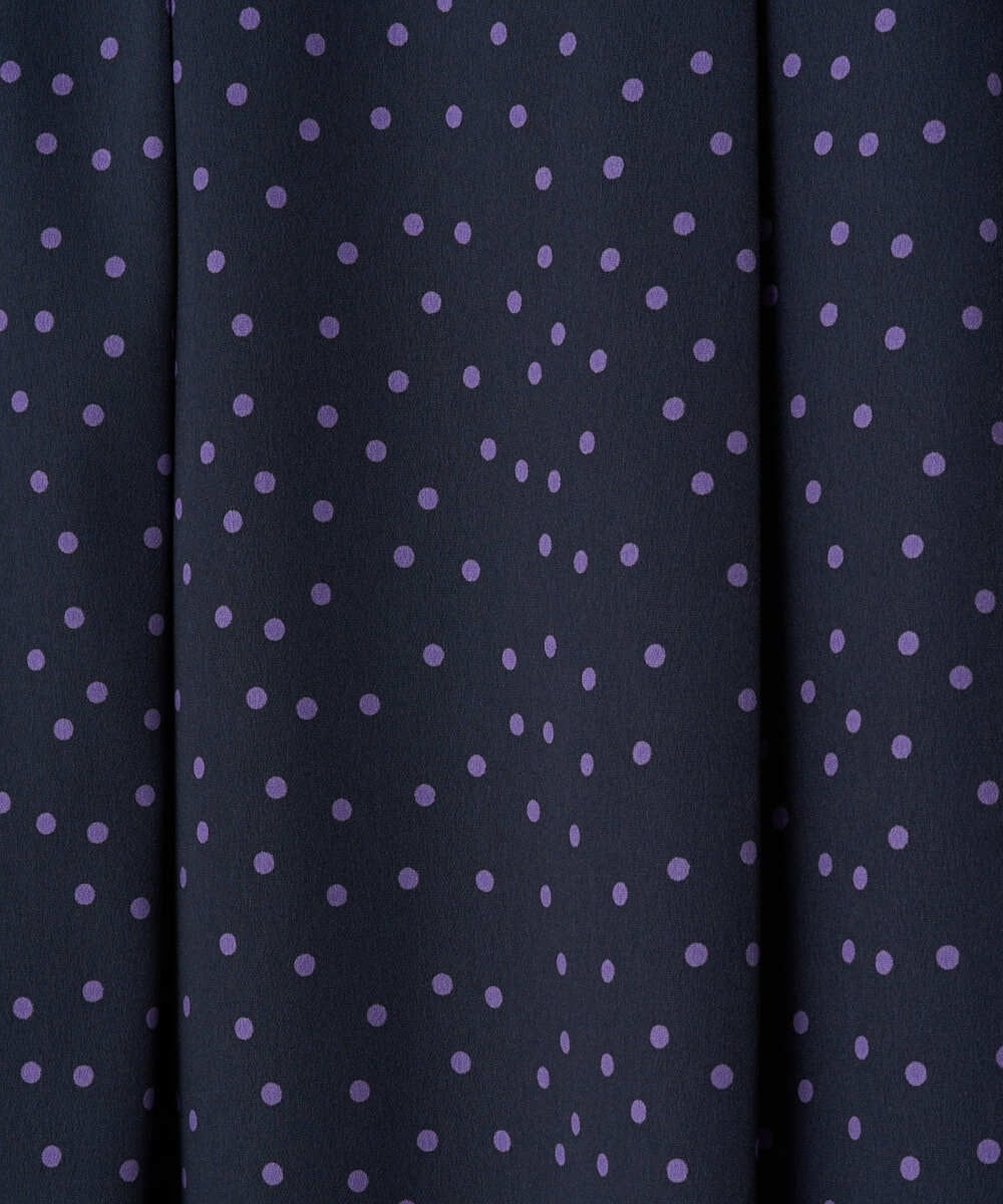 PZHEF30290 GEORGES RECH(ジョルジュ・レッシュ)  [セットアップ対応]ランダムドットタックフレアスカート アイボリー