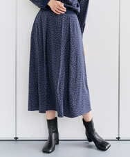 PZHEF30290 GEORGES RECH(ジョルジュ・レッシュ)  [セットアップ対応]ランダムドットタックフレアスカート アイボリー