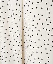 PZHEF30290 GEORGES RECH(ジョルジュ・レッシュ)  [セットアップ対応]ランダムドットタックフレアスカート アイボリー