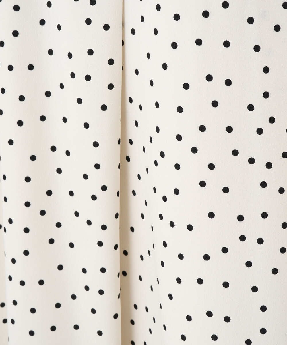 PZHEF30290 GEORGES RECH(ジョルジュ・レッシュ)  [セットアップ対応]ランダムドットタックフレアスカート アイボリー