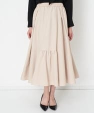 PZHEU18260 GEORGES RECH(ジョルジュ・レッシュ) ティアードフレアスカート ベージュ