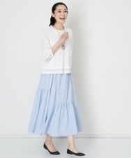 PZHEU18260 GEORGES RECH(ジョルジュ・レッシュ) ティアードフレアスカート ベージュ