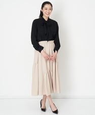 PZHEU18260 GEORGES RECH(ジョルジュ・レッシュ) ティアードフレアスカート ベージュ