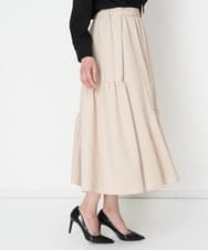PZHEU18260 GEORGES RECH(ジョルジュ・レッシュ) ティアードフレアスカート ベージュ