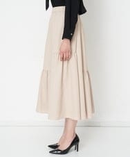 PZHEU18260 GEORGES RECH(ジョルジュ・レッシュ) ティアードフレアスカート ベージュ