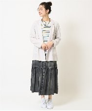 PZHGA02290 GEORGES RECH(ジョルジュ・レッシュ) ライトデニムティアードスカート ネイビー