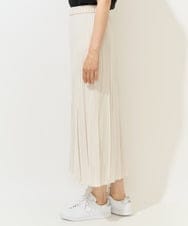 PZHGA40390 GEORGES RECH(ジョルジュ・レッシュ)  [日本製]シアーランダムプリーツスカート アイボリー