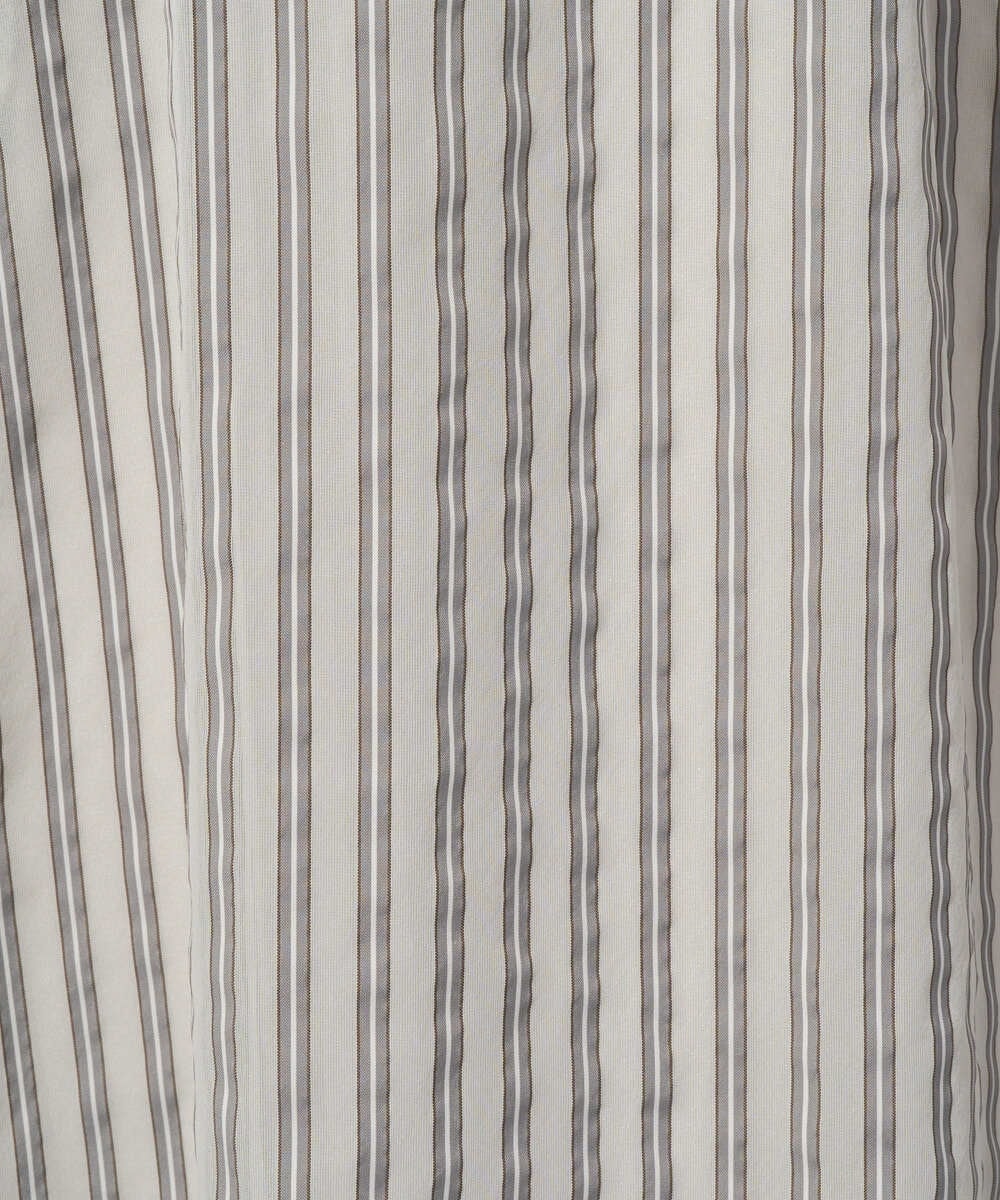 PZHGD01390 GEORGES RECH(ジョルジュ・レッシュ) シアーストライプフレアスカート ブルー