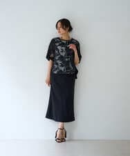 PZHGD34230 GEORGES RECH(ジョルジュ・レッシュ)  [セットアップ対応]ジャージーナロースカート ベージュ