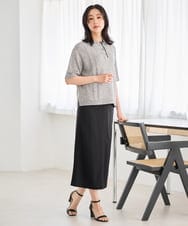 PZHGD34230 GEORGES RECH(ジョルジュ・レッシュ)  [セットアップ対応]ジャージーナロースカート ベージュ
