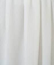 PZHGE41290 GEORGES RECH(ジョルジュ・レッシュ)  [セットアップ対応]シアーギャザーセミフレアスカート ホワイト