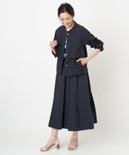 PZHGS02290 GEORGES RECH(ジョルジュ・レッシュ)  [セットアップ対応]ワッシャーアシメ切替スカート グリーン