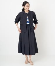 PZHGS02290 GEORGES RECH(ジョルジュ・レッシュ)  [セットアップ対応]ワッシャーアシメ切替スカート グリーン