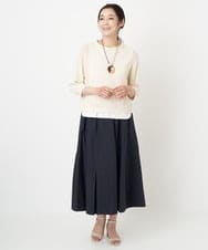 PZHGS02290 GEORGES RECH(ジョルジュ・レッシュ)  [セットアップ対応]ワッシャーアシメ切替スカート グリーン