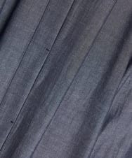 PZHGS25330 GEORGES RECH(ジョルジュ・レッシュ)  [セットアップ対応]ナチュラルシャンブレーギャザースカート ネイビー