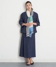 PZHGT41290 GEORGES RECH(ジョルジュ・レッシュ)  [セットアップ対応/接触冷感]シェルタリングドライナローフレアスカート アイボリー