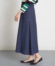 PZHGT41290 GEORGES RECH(ジョルジュ・レッシュ)  [セットアップ対応/接触冷感]シェルタリングドライナローフレアスカート アイボリー